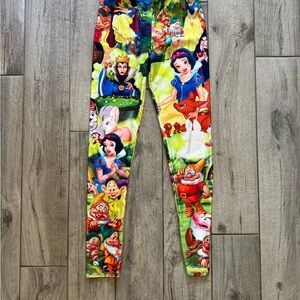 Disney evil queen Snow White Multi-Color Printed Leggings